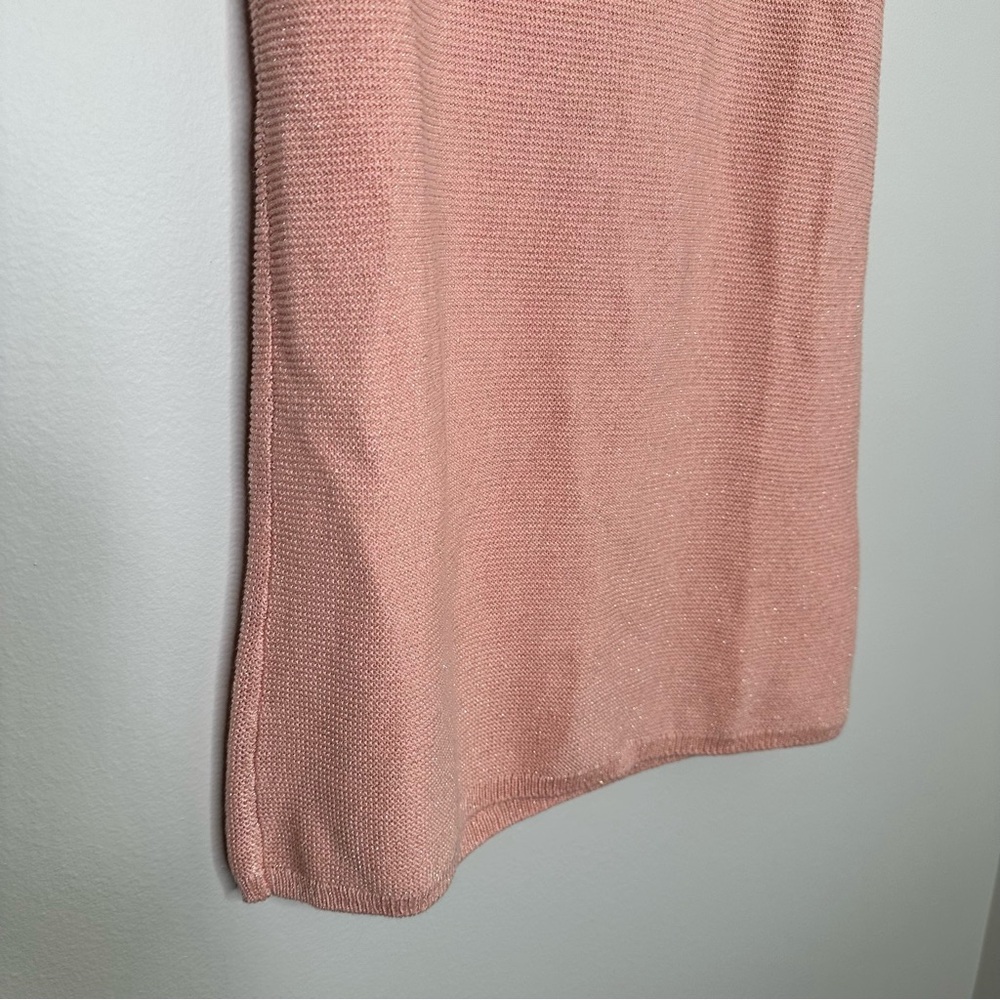NEW White House Black Market Sweater Tank Tunic in Peach Smoothie Pink - Picture 4 of 8